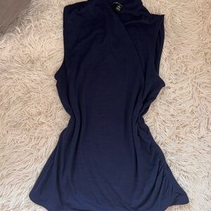 Navy Sleeveless Top